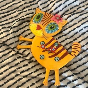 Decor decoration wall kids watch cat shape